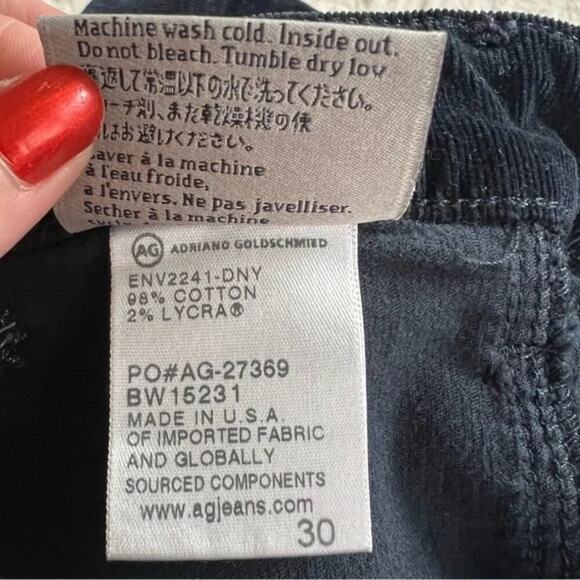 Alexa Chung For AG Navy Corduroy A-Line Mini Skirt - Picture 7 of 8